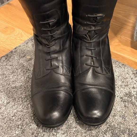Ariat Tall Wide Black Riding Boots - Picture 4 of 13